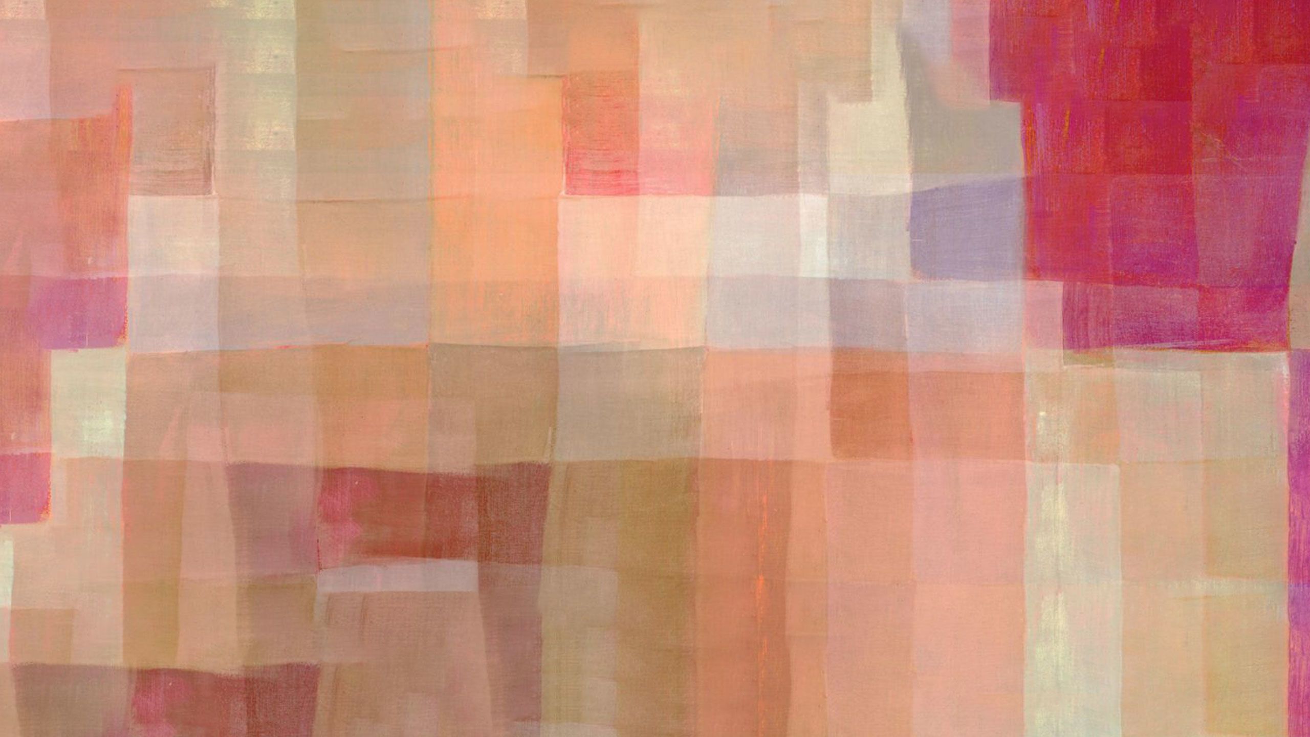 A red, white and blue abstract patchwork