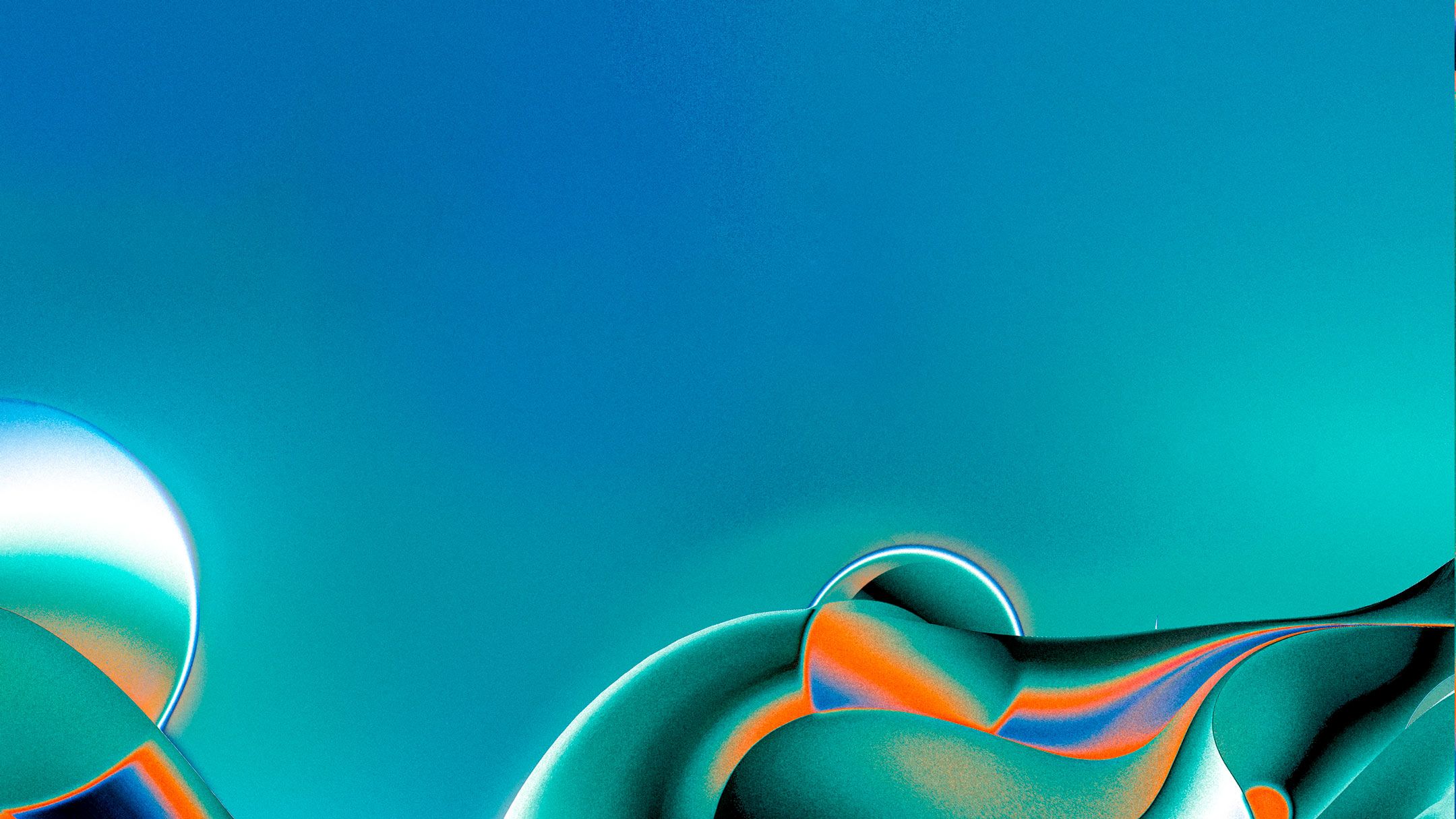 abstract colour swirls in blue and orange